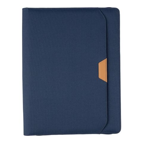 Conférencier A4 zippé en rPET Jasmin bleu | sans marquage | non disponible | non disponible