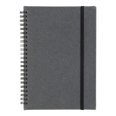 Carnet A5 en cuir recyclé A5 Egon noir | sans marquage | non disponible | non disponible