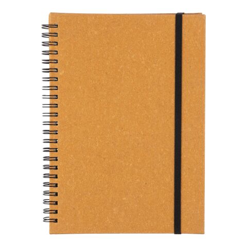 Carnet A5 en cuir recyclé A5 Egon marron | sans marquage | non disponible | non disponible