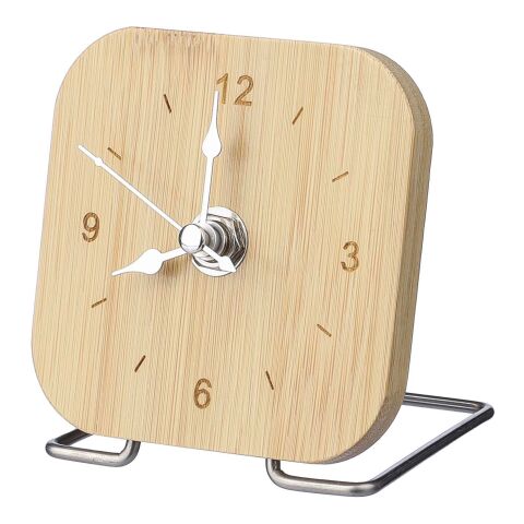Horloge de bureau en bambou Jenny marron | sans marquage | non disponible | non disponible