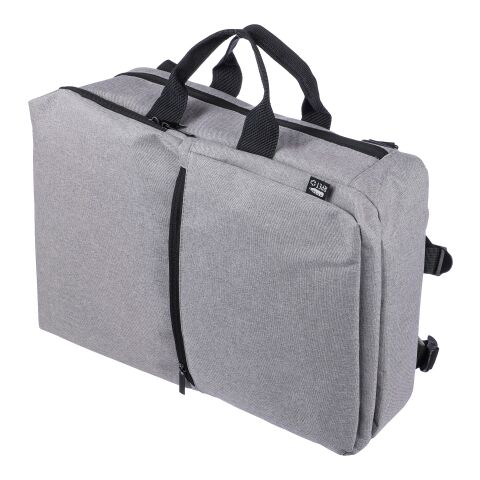 Sac à dos porte-ordinateur de 15&#039;&#039; en polyester rPET 300D Mallory gris clair | sans marquage | non disponible | non disponible