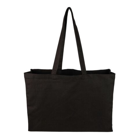 Sac shopping en coton Oeko-Tex 280 g/m2 Hugh noir | sans marquage | non disponible | non disponible