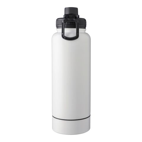 Gourde isotherme de 1 000 ml en acier inoxydable Nathaniel blanc | sans marquage | non disponible | non disponible