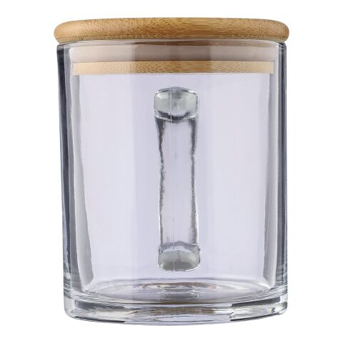 Mug en verre recyclé et bambou de 300 ml Ashley neutre | sans marquage | non disponible | non disponible