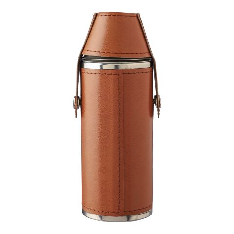 Gourde de 230 ml en acier inoxydable recyclé Brock marron | sans marquage | non disponible | non disponible