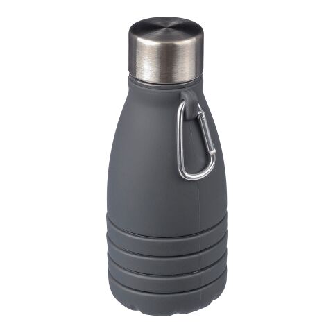 Gourde pliable de 550 ml en silicone Erin noir | sans marquage | non disponible | non disponible