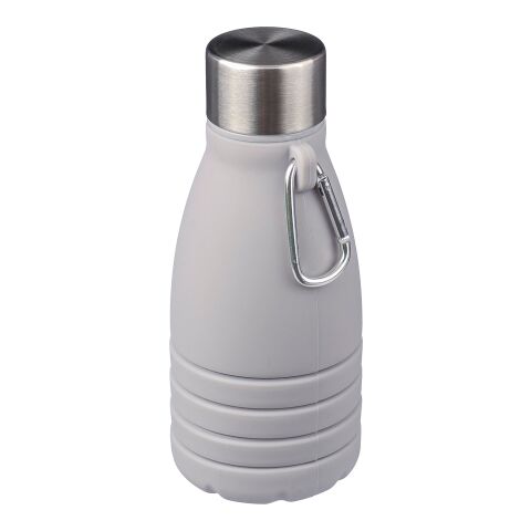 Gourde pliable de 550 ml en silicone Erin gris | sans marquage | non disponible | non disponible