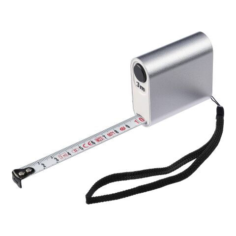 Mètre-ruban de 3 m en aluminium Frances argent | sans marquage | non disponible | non disponible