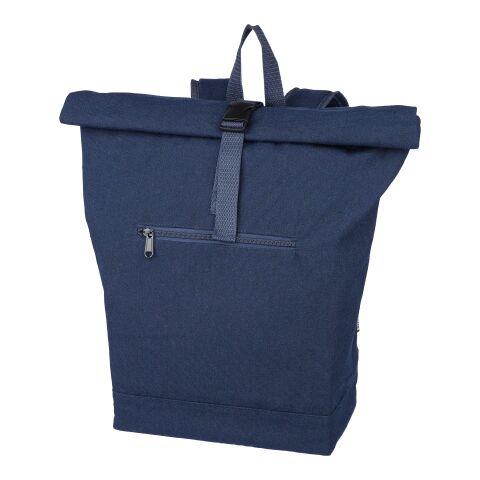 Sac à dos porte-ordinateur en polycoton 330 g/m2 Thaddeux bleu | sans marquage | non disponible | non disponible