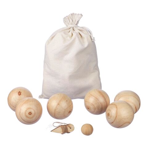 Ensemble de jeu de boules en bois Quillian marron | sans marquage | non disponible | non disponible