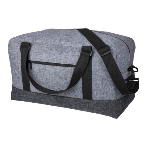 Sac de sport rPET en feutre Corliss gris foncé | sans marquage | non disponible | non disponible
