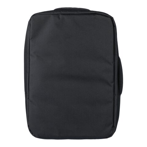 Sac à dos porte-ordinateur en rPET 300D Eulalia noir | sans marquage | non disponible | non disponible