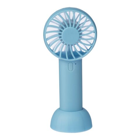 Ventilateur électrique portatif rechargeable en ABS Oren bleu clair
