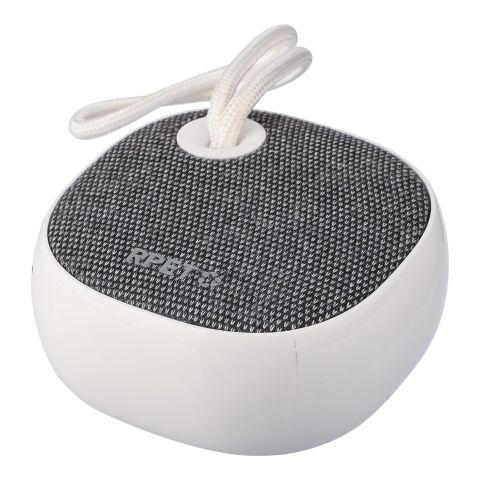 Altavoz de ABS reciclado y rPET Mireya blanc | sans marquage | non disponible | non disponible