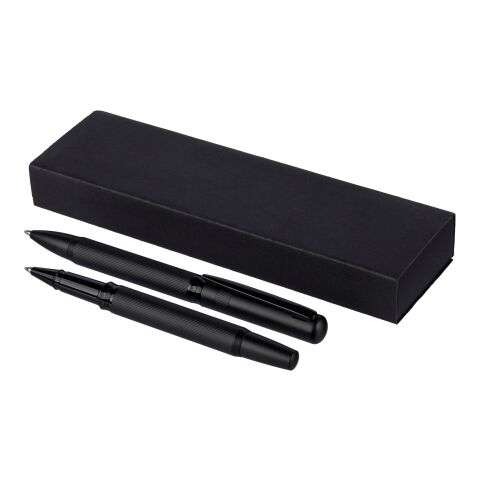 Parure de stylos en métal et laiton écologique Adel noir | sans marquage