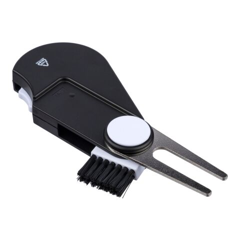 Outil de golf multifonctionnel en ABS recyclé Suki noir | sans marquage