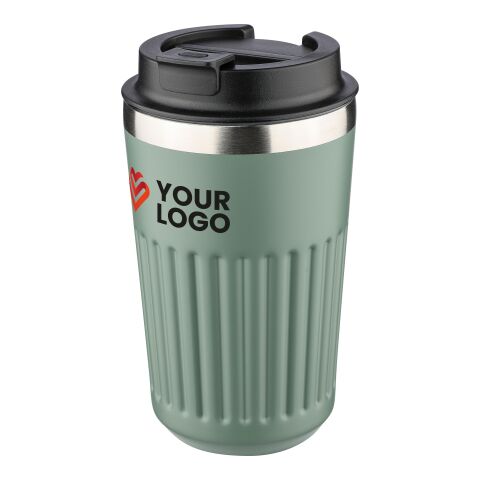 Mug double paroi en acier inoxydable recyclé de 400 ml Chiara rouge foncé | sans marquage | non disponible | non disponible