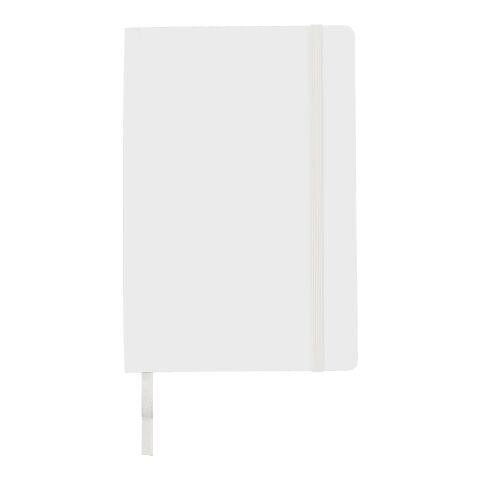 Carnet A5 avec couverture souple en PU Mireia blanc | sans marquage | non disponible | non disponible