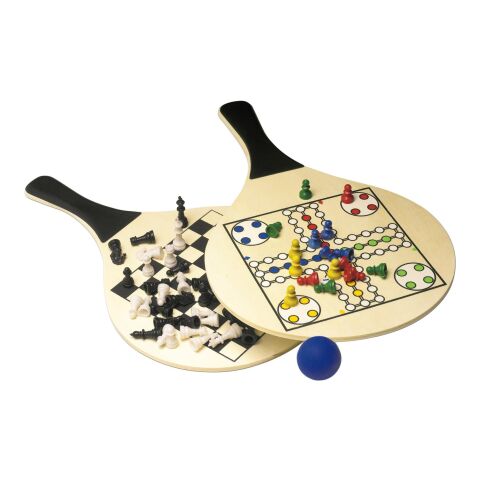 Set de 2 raquettes de plage en bois Colby noir | sans marquage | non disponible | non disponible