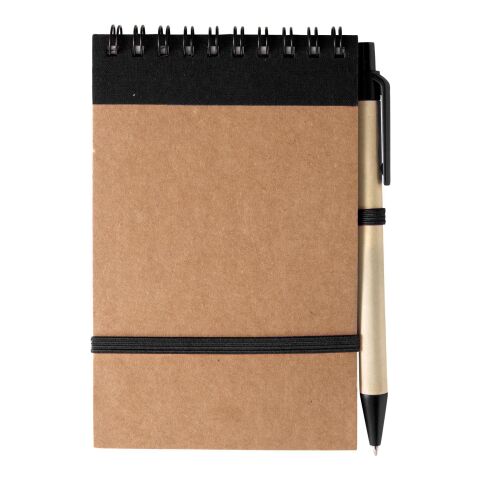 Carnet à spirale en carton Emory noir | sans marquage | non disponible | non disponible