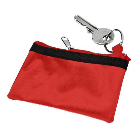 Trousseau de clés zippé rouge | sans marquage | non disponible | non disponible
