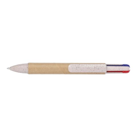 Stylo à bille en carton recyclé Debra rouge | sans marquage | non disponible | non disponible