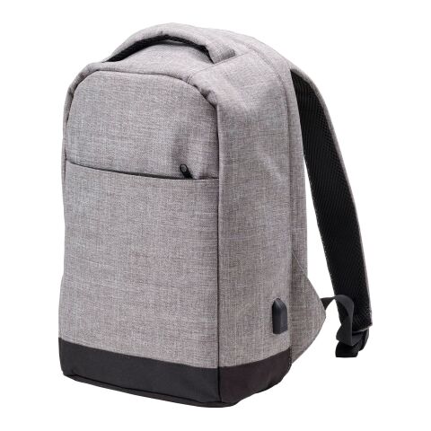 Sac à dos antivol en polyester 600D gris anthracite