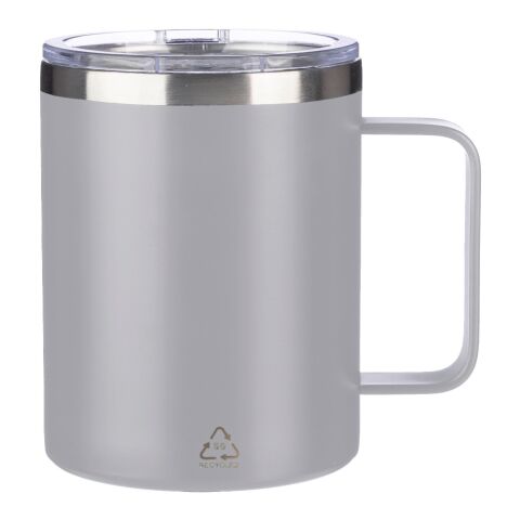 Mug double paroi en acier inoxydable Renate gris