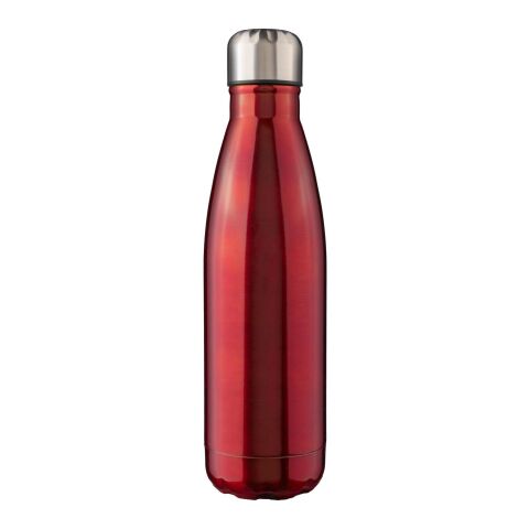 Gourde simple paroi en acier inoxydable recyclé de 650 ml Cliff rouge
