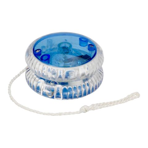 Yoyo lumineux en plastique translucide. rouge