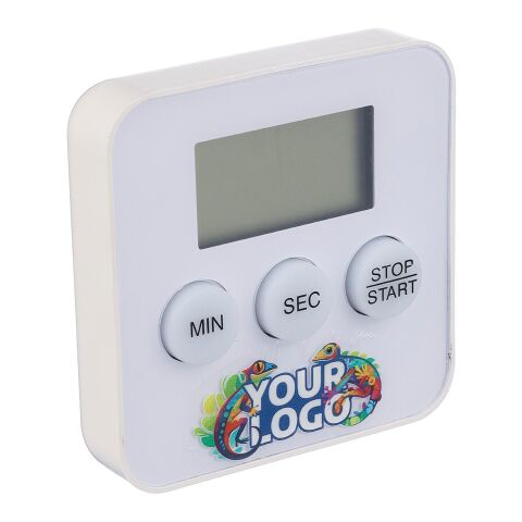 Minuteur magnétique blanc