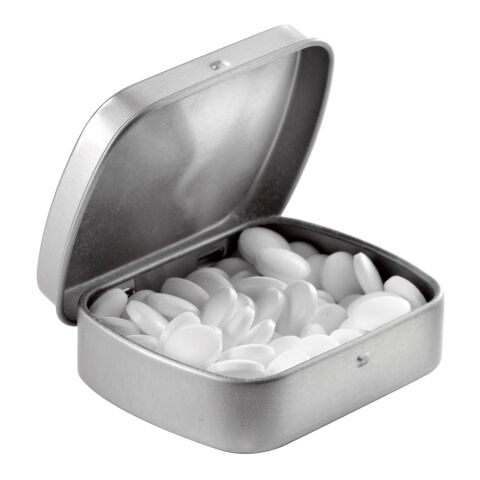 Boîte à bonbons en métal blanc