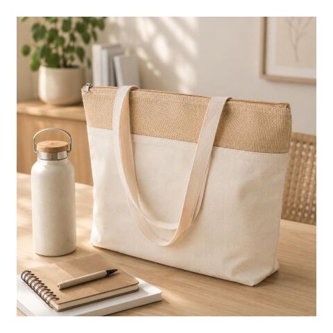 Sac isotherme en jute de coton Randy beige