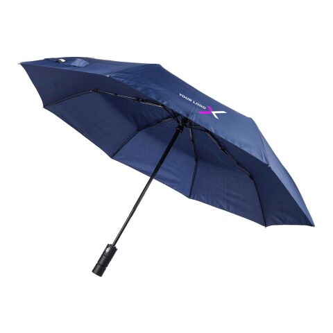 Parapluie pliable en rPET 190T Kameron bleu