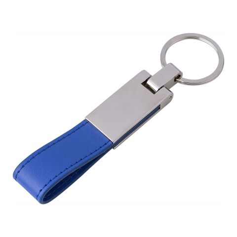 Porte-clés en métal et PU. noir