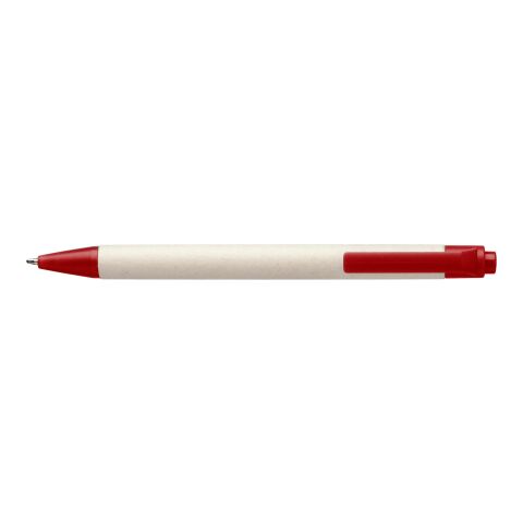 Stylo bille en brique de lait recyclée Heike rouge