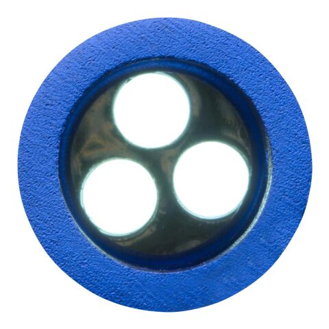 Porte-clés torche 3 LEDS bleu cobalt | sans marquage | non disponible | non disponible
