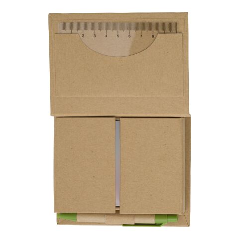 Etui en carton contenant 150 papiers repositionnables vert clair | sans marquage | non disponible | non disponible