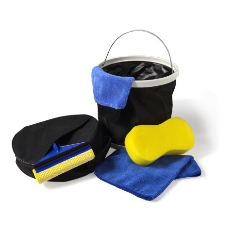 Set de nettoyage dans une housse en polyester 600 D noir | sans marquage | non disponible | non disponible
