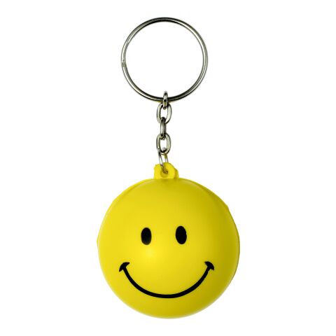 Porte-clés anti-stress en PU. jaune | sans marquage | non disponible | non disponible