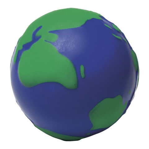 Anti-stress &#039;Globe&#039; en mousse. bleu | sans marquage | non disponible | non disponible