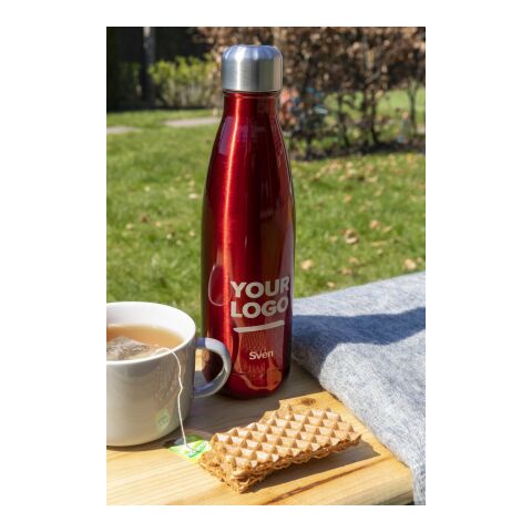 Bouteille isotherme double paroi en acier inoxydable - 500 ml vert | sans marquage | non disponible | non disponible