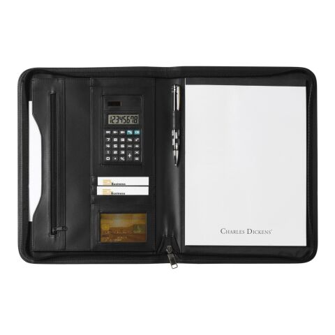 Conférencier A4 zippé Charles Dickens® noir | sans marquage | non disponible | non disponible