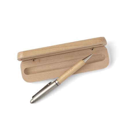 Stylo bille en bambou marron | sans marquage | non disponible | non disponible