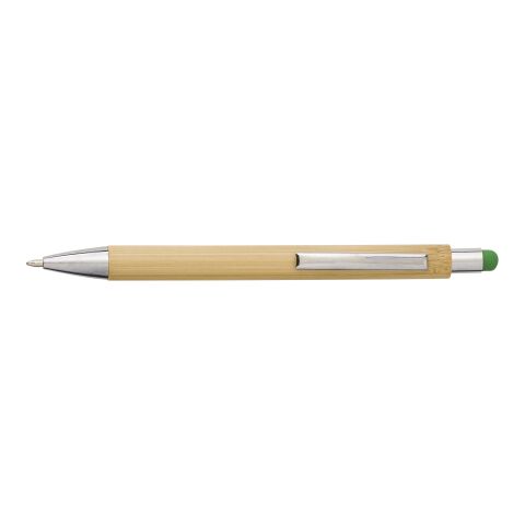 Stylo bille en bambou et plastique, mine noire rouge | sans marquage | non disponible | non disponible