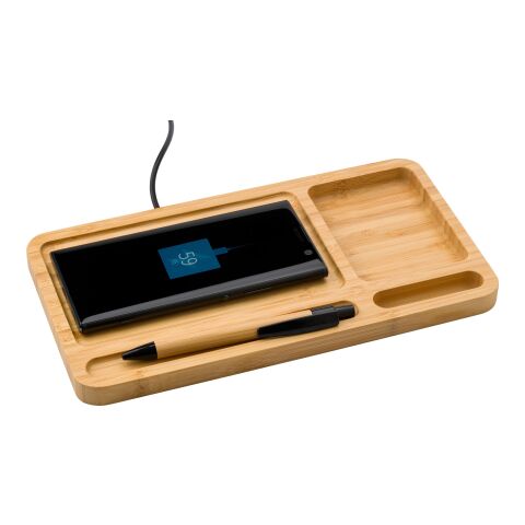 Organiseur de bureau avec chargeur marron clair | sans marquage | non disponible | non disponible