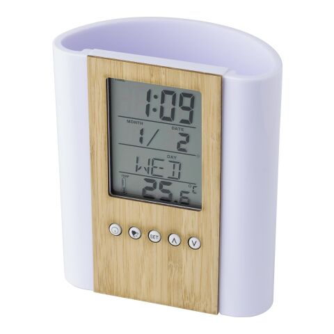 Pot à crayons en plastique et bambou marron clair | sans marquage | non disponible | non disponible