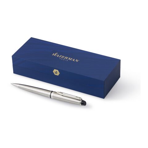 Stylo bille Waterman Expert en acier inoxydable noir | sans marquage | non disponible | non disponible