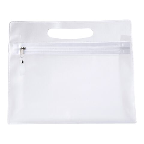 Pochette pour cosmétique en PVC translucide avec zip. neutre | sans marquage | non disponible | non disponible