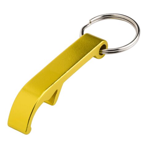 Porte-clés/décapsuleur jaune | sans marquage | non disponible | non disponible